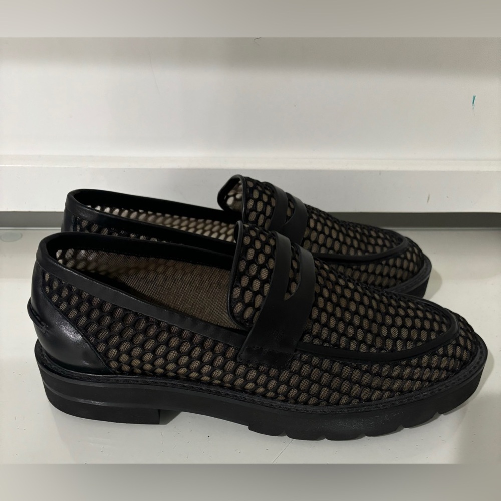 STUART WEITZMAN mesh loafers